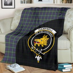 Scottish Campbell Argyll Modern Clan Tartan Blanket - Wave Style Scottish Plaid Tartan Plaid