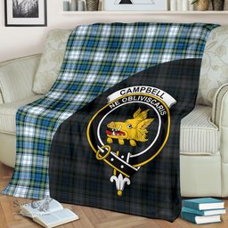 Scottish Campbell Dress Ancient Clan Tartan Blanket - Wave Style Scottish Plaid Tartan Plaid