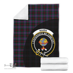 Scottish Nairn Clan Tartan Blanket - Wave Style Scottish Plaid Tartan Plaid