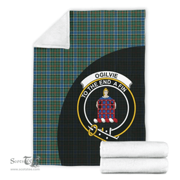 Scottish Ogilvie Hunting Ancient Clan Tartan Blanket - Wave Style Scottish Plaid Tartan Plaid