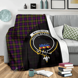 Scottish MacDonnell of Glengarry Modern Clan Tartan Blanket - Wave Style Scottish Plaid Tartan Plaid