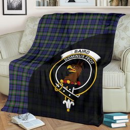 Scottish Baird Modern Clan Tartan Blanket - Wave Style Scottish Plaid Tartan Plaid