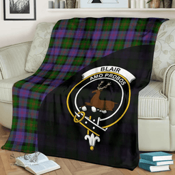 Scottish Blair Modern Clan Tartan Blanket - Wave Style Scottish Plaid Tartan Plaid