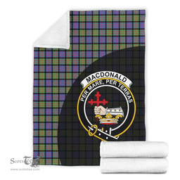 Scottish MacDonald Ancient Clan Tartan Blanket - Wave Style Scottish Plaid Tartan Plaid