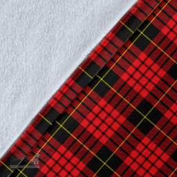Scottish MacQueen Modern Clan Tartan Blanket - Wave Style Scottish Plaid Tartan Plaid
