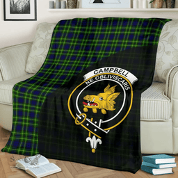 Scottish Campbell of Breadalbane Modern Clan Tartan Blanket - Wave Style Scottish Plaid Tartan Plaid