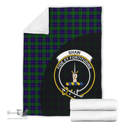 Scottish Shaw Modern Clan Tartan Blanket - Wave Style Scottish Plaid Tartan Plaid
