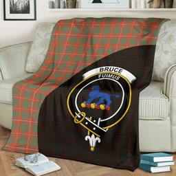 Scottish Bruce Ancient Clan Tartan Blanket - Wave Style Scottish Plaid Tartan Plaid