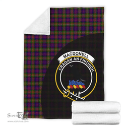 Scottish MacDonnell of Glengarry Modern Clan Tartan Blanket - Wave Style Scottish Plaid Tartan Plaid