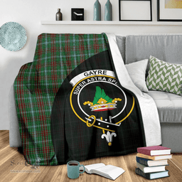 Scottish Gayre Clan Tartan Blanket - Wave Style Scottish Plaid Tartan Plaid