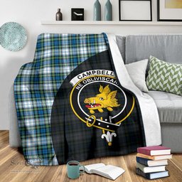 Scottish Campbell Dress Ancient Clan Tartan Blanket - Wave Style Scottish Plaid Tartan Plaid