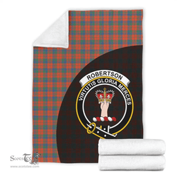 Scottish Robertson Ancient Clan Tartan Blanket - Wave Style Scottish Plaid Tartan Plaid