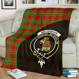 Scottish MacGregor Modern Clan Tartan Blanket - Wave Style Scottish Plaid Tartan Plaid
