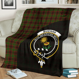Scottish Buchan Modern Clan Tartan Blanket - Wave Style Scottish Plaid Tartan Plaid