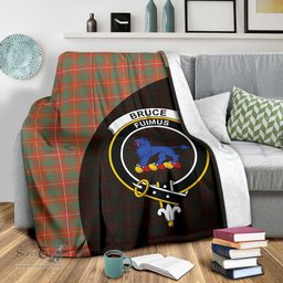 Scottish Bruce Ancient Clan Tartan Blanket - Wave Style Scottish Plaid Tartan Plaid