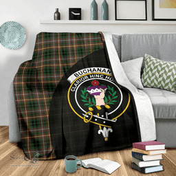 Scottish Buchanan Hunting Clan Tartan Blanket - Wave Style Scottish Plaid Tartan Plaid