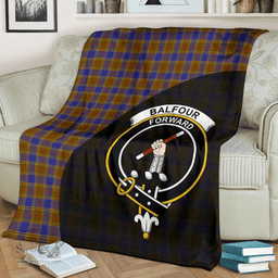 Scottish Balfour Modern Clan Tartan Blanket - Wave Style Scottish Plaid Tartan Plaid