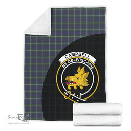 Scottish Campbell Argyll Modern Clan Tartan Blanket - Wave Style Scottish Plaid Tartan Plaid