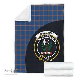 Scottish MacLaine of Loch Buie Hunting Ancient Clan Tartan Blanket - Wave Style Scottish Plaid Tartan Plaid