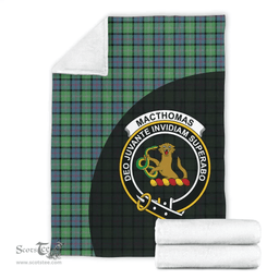 Scottish MacThomas Ancient Clan Tartan Blanket - Wave Style Scottish Plaid Tartan Plaid