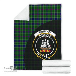 Scottish Duncan Modern Clan Tartan Blanket - Wave Style Scottish Plaid Tartan Plaid