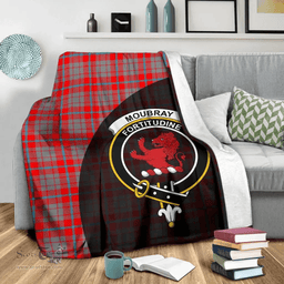Scottish Moubray Clan Tartan Blanket - Wave Style Scottish Plaid Tartan Plaid
