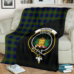 Scottish Dundas Modern 02 Clan Tartan Blanket - Wave Style Scottish Plaid Tartan Plaid