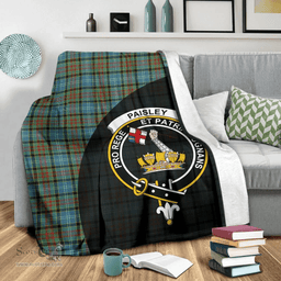 Scottish Paisley District Clan Tartan Blanket - Wave Style Scottish Plaid Tartan Plaid