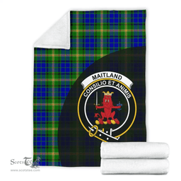 Scottish Maitland Clan Tartan Blanket - Wave Style Scottish Plaid Tartan Plaid