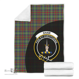 Scottish Shaw Green Modern Clan Tartan Blanket - Wave Style Scottish Plaid Tartan Plaid