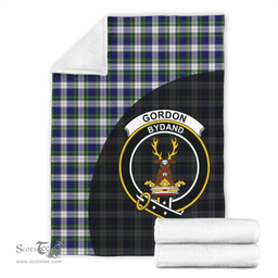 Scottish Gordon Dress Modern Clan Tartan Blanket - Wave Style Scottish Plaid Tartan Plaid