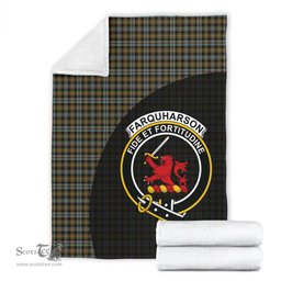 Scottish Farquharson Weathered Clan Tartan Blanket - Wave Style Scottish Plaid Tartan Plaid