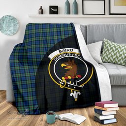 Scottish Baird Ancient Clan Tartan Blanket - Wave Style Scottish Plaid Tartan Plaid