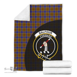 Scottish Balfour Modern Clan Tartan Blanket - Wave Style Scottish Plaid Tartan Plaid
