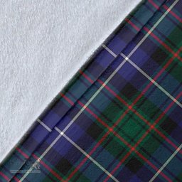 Scottish MacRae Hunting Modern Clan Tartan Blanket - Wave Style Scottish Plaid Tartan Plaid