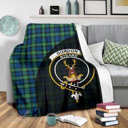 Scottish Gordon Ancient Clan Tartan Blanket - Wave Style Scottish Plaid Tartan Plaid