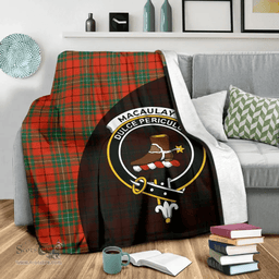 Scottish MacAulay Ancient Clan Tartan Blanket - Wave Style Scottish Plaid Tartan Plaid