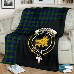 Scottish Campbell Modern Clan Tartan Blanket - Wave Style Scottish Plaid Tartan Plaid