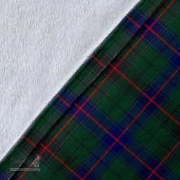 Scottish Davidson Modern Clan Tartan Blanket - Wave Style Scottish Plaid Tartan Plaid