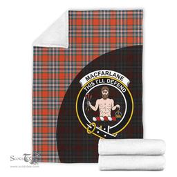 Scottish MacFarlane Ancient Clan Tartan Blanket - Wave Style Scottish Plaid Tartan Plaid