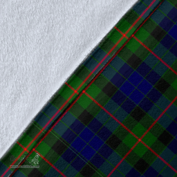 Scottish Gunn Modern Clan Tartan Blanket - Wave Style Scottish Plaid Tartan Plaid