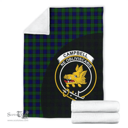 Scottish Campbell Modern Clan Tartan Blanket - Wave Style Scottish Plaid Tartan Plaid