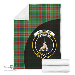 Scottish Muirhead Clan Tartan Blanket - Wave Style Scottish Plaid Tartan Plaid