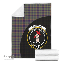 Scottish Taylor Weathered Clan Tartan Blanket - Wave Style Scottish Plaid Tartan Plaid