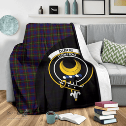 Scottish Durie Clan Tartan Blanket - Wave Style Scottish Plaid Tartan Plaid