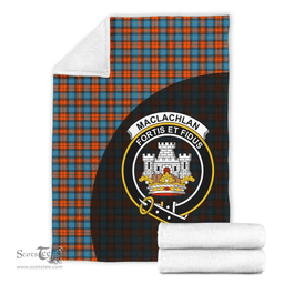 Scottish MacLachlan Ancient Clan Tartan Blanket - Wave Style Scottish Plaid Tartan Plaid