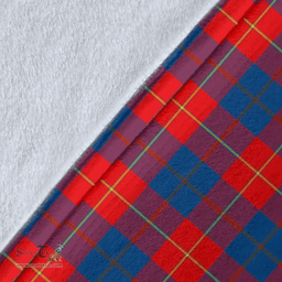 Scottish Galloway Red Clan Tartan Blanket - Wave Style Scottish Plaid Tartan Plaid