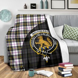 Scottish MacPherson Dress Modern Clan Tartan Blanket - Wave Style Scottish Plaid Tartan Plaid
