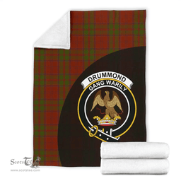 Scottish Drummond Clan Clan Tartan Blanket - Wave Style Scottish Plaid Tartan Plaid