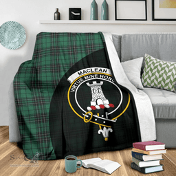 Scottish MacLean Hunting Ancient Clan Tartan Blanket - Wave Style Scottish Plaid Tartan Plaid